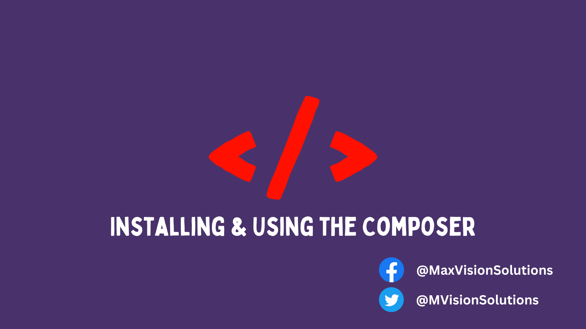 Installing & Using the Composer